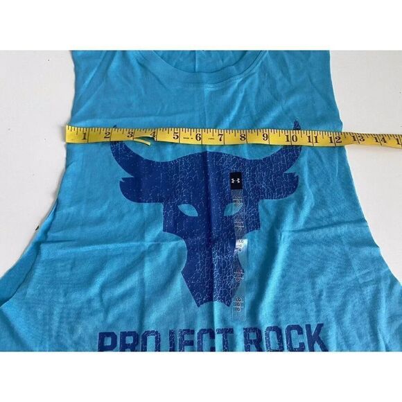 Under Armour UA Project Rock Brahma Bull Muscle Tank Top 1373787-433 Men's Sz L - Picture 7 of 10